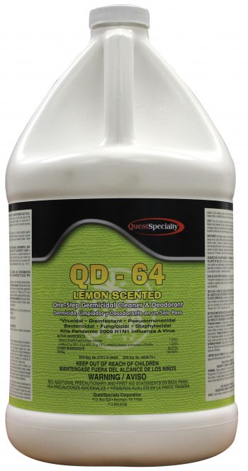 QD-64 LEMON SCENTED One Step Germicidal Cleaner & Deodorant