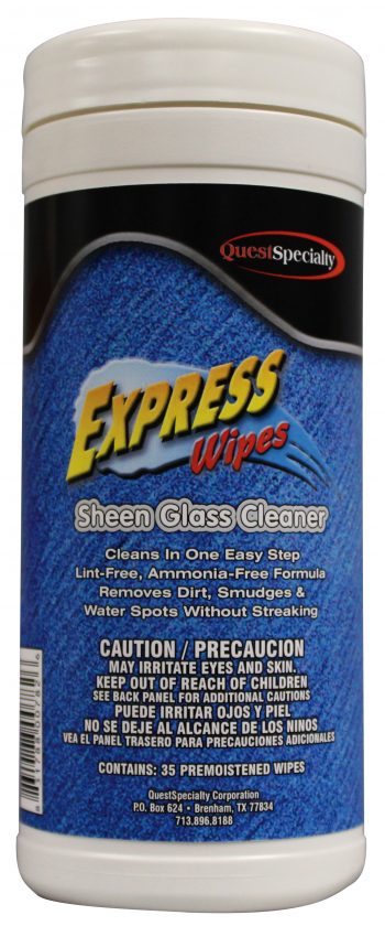 Express Wipes Sheen Glass Cleaner