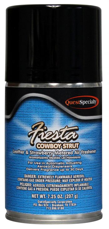 FIESTA COWBOY STRUT Metered Air Freshener (Leather & Strawberry)