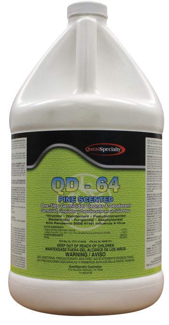 QD-64 PINE SCENTED One Step Germicidal Cleaner & Deodorant