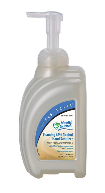 Foaming 62% Alcohol Hand Sanitizer 950 ML Pump Bottle