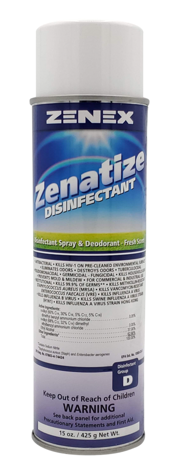 Zenatize Disinfectant Disinfectant Spray & Deodorant Fresh Scented