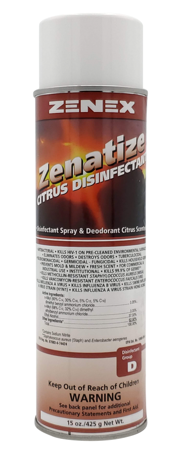 Zenatize Citrus Disinfectant Disinfectant Spray & Deodorant Citrus Scented