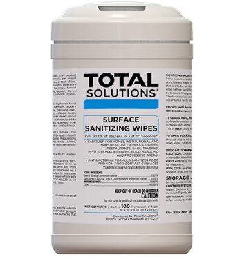 SURFACE SANITIZING WIPES 100 COUNT