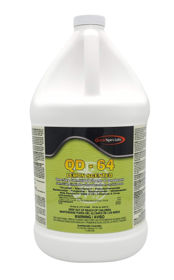 QD-64 LEMON SCENTED One Step Germicidal Cleaner & Deodorant