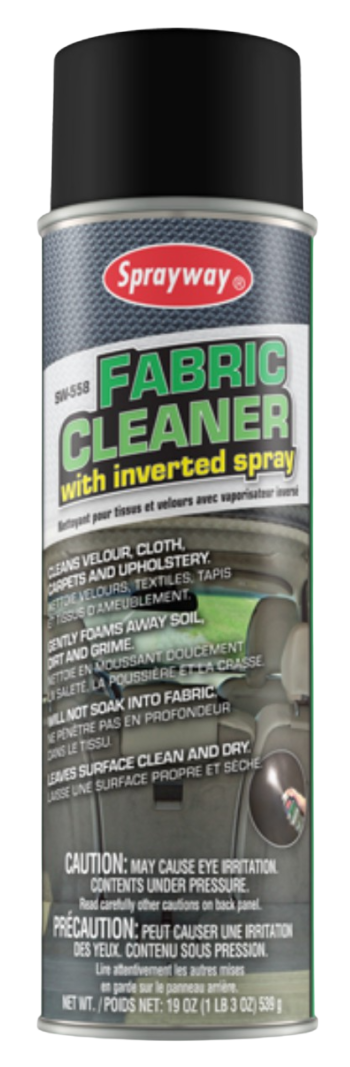 FABRIC CLEANER WITH INVERTED SPRAY