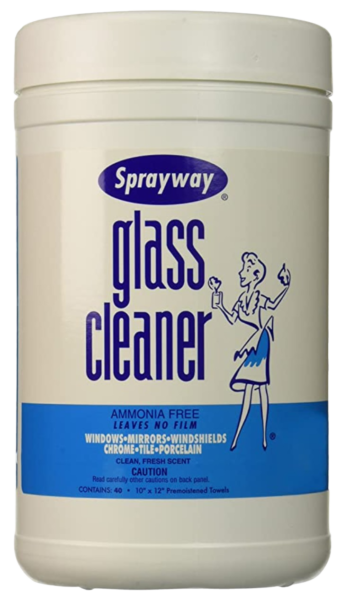 GLASS CLEANER WIPES