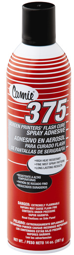 SCREEN PRINTERS’ FLASH CURE SPRAY ADHESIVE