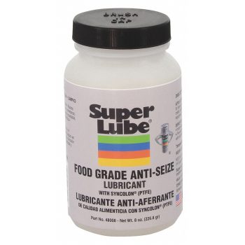 Super Lube® Food Grade Anti-Seize Lubricant with Syncolon® (PTFE) – 8 oz Brush Bottle x 6/case